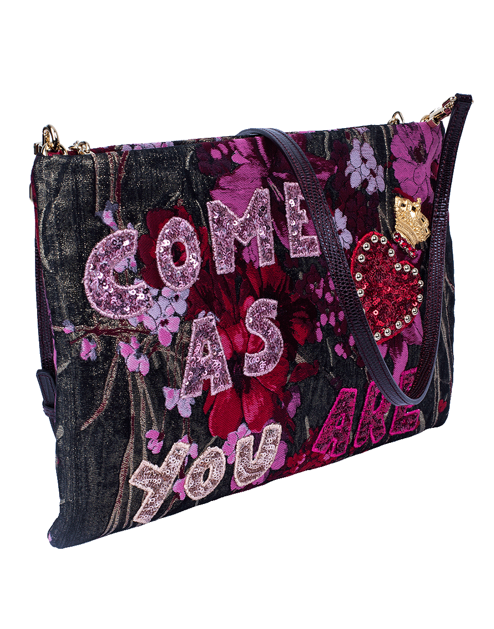 DOLCE & GABBANA-Come As You Are Pouch-RED/GLD