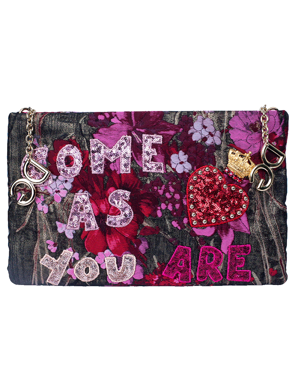 DOLCE & GABBANA-Come As You Are Pouch-RED/GLD