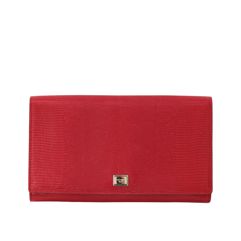 DOLCE & GABBANA-Envelope Clutch-ROSSO