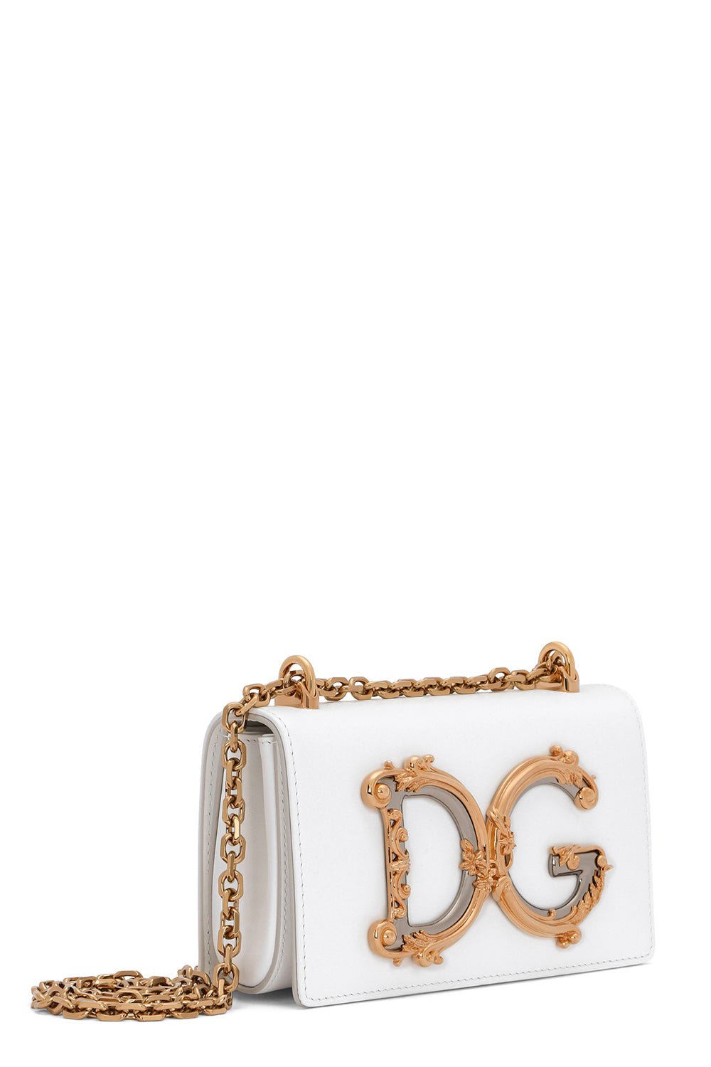 DOLCE & GABBANA-DG Girls Phone Bag - Bianco-BIANCO