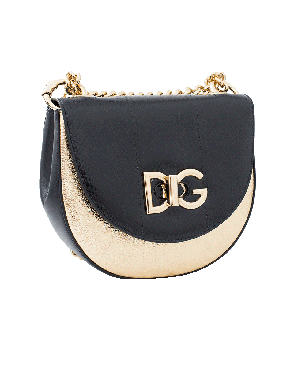DOLCE & GABBANA-Saddle Bag-BLK/GLD