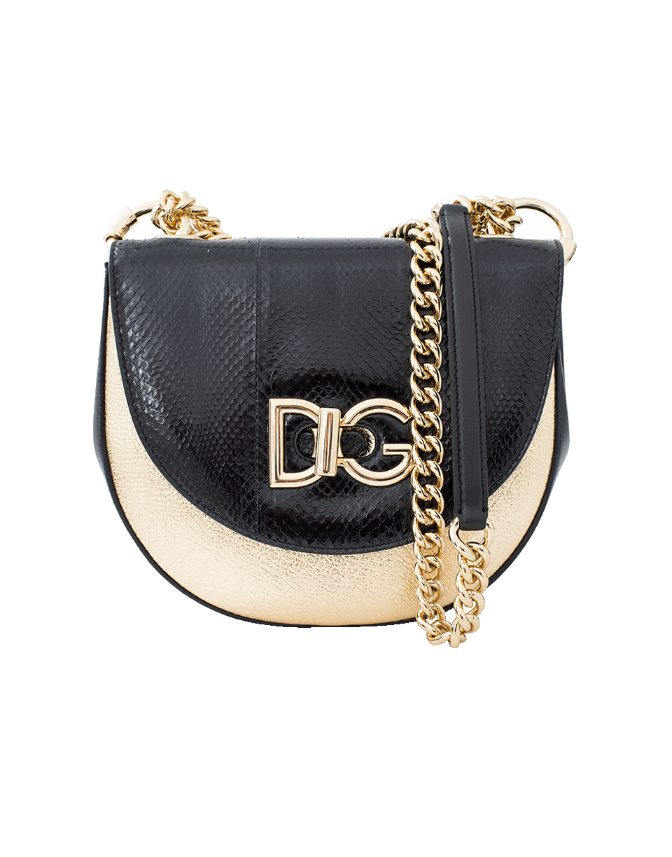 DOLCE & GABBANA-Saddle Bag-BLK/GLD