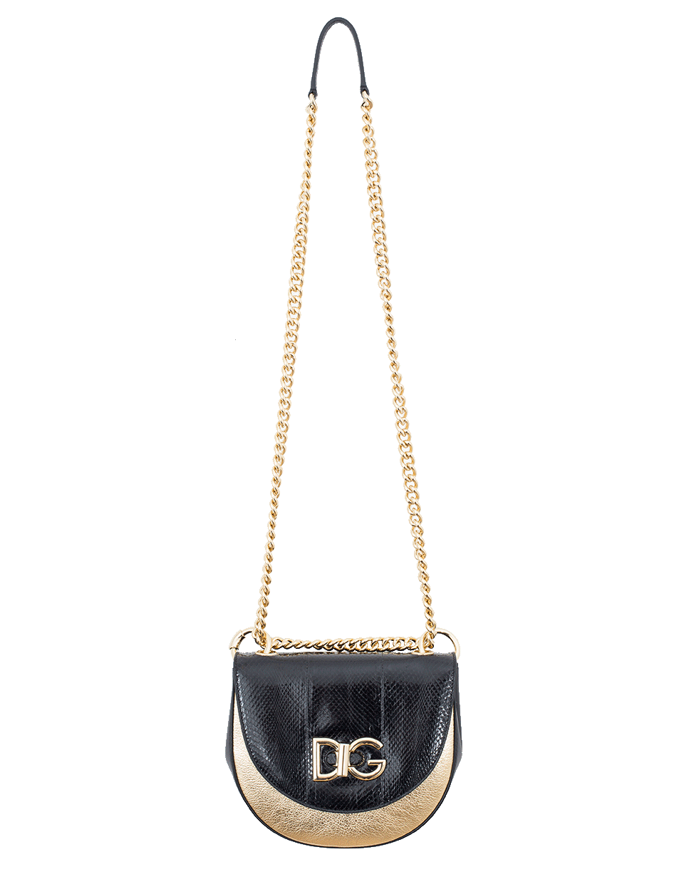DOLCE & GABBANA-Saddle Bag-BLK/GLD
