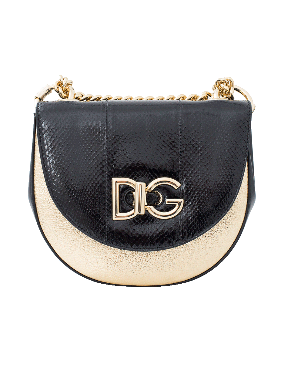 DOLCE & GABBANA-Saddle Bag-BLK/GLD