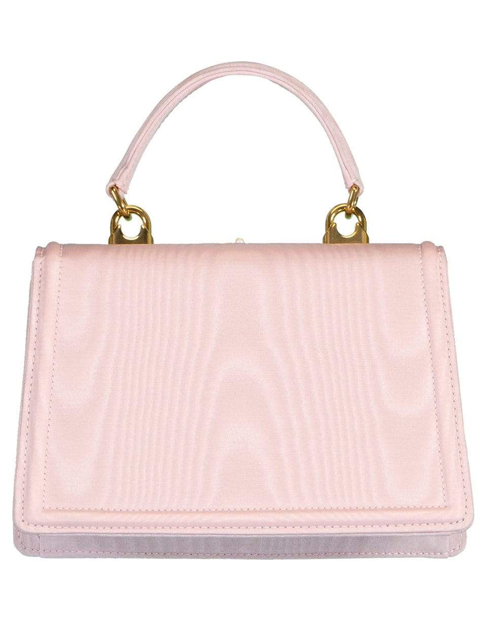 DOLCE & GABBANA-Cipria Small Moire Devotion Bag-CIPRIA