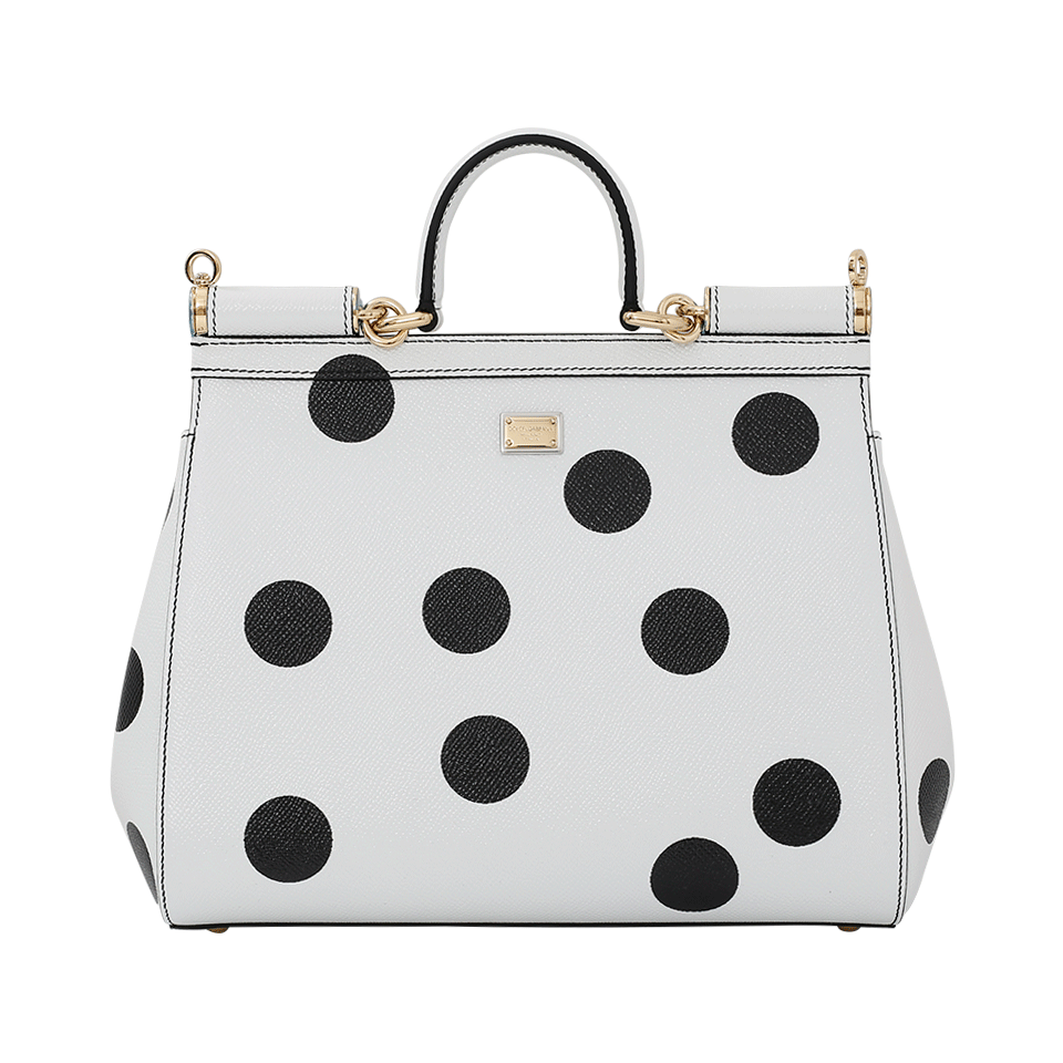 DOLCE & GABBANA-Embellished Dot Miss Sicily-DOTS