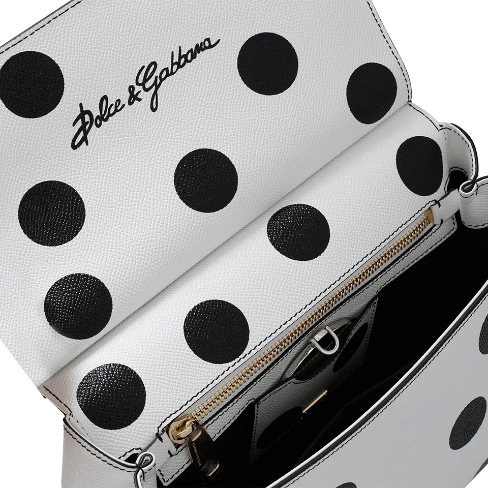 DOLCE & GABBANA-Embellished Dot Miss Sicily-DOTS