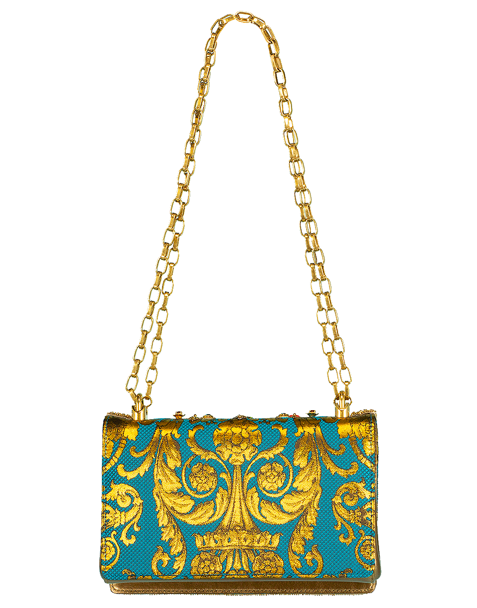 DOLCE & GABBANA-DG Girls Flap Bag-GOLD