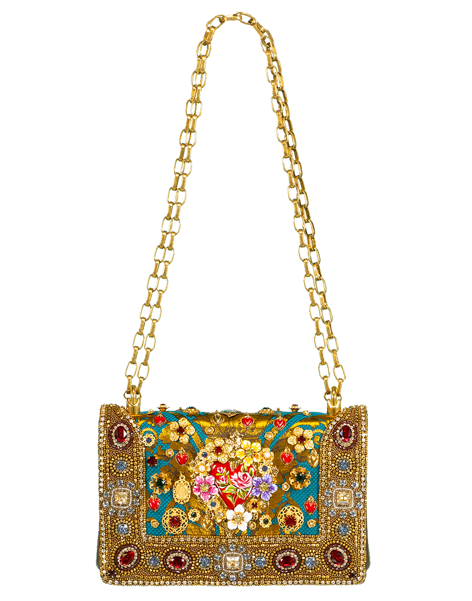 DOLCE & GABBANA-DG Girls Flap Bag-GOLD