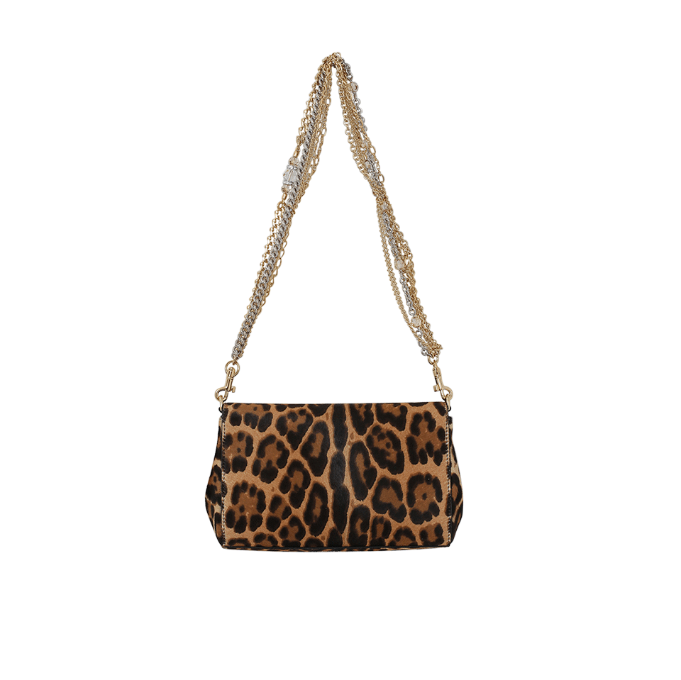 DOLCE & GABBANA-Leopard Print Jeweled Bag-LEOPARD