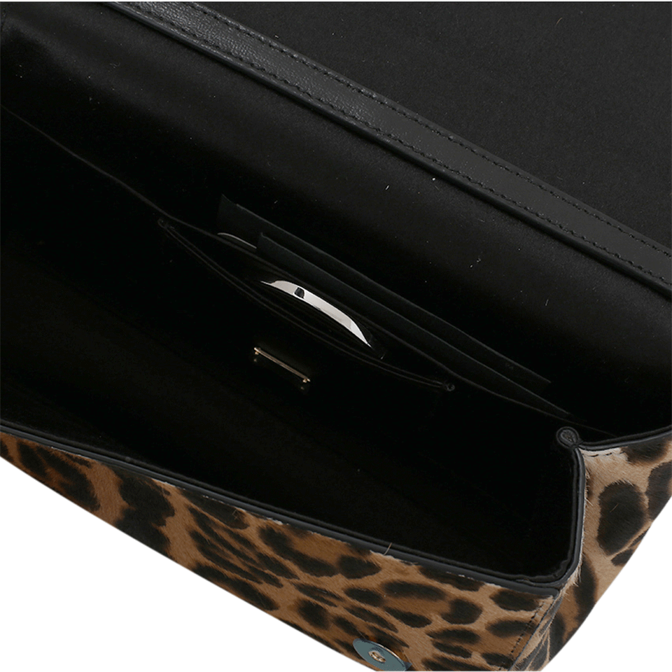 DOLCE & GABBANA-Leopard Print Jeweled Bag-LEOPARD