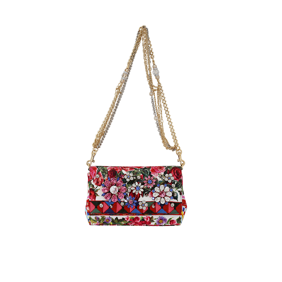 DOLCE & GABBANA-Brocade Maiolica Bag-MAIOLICA