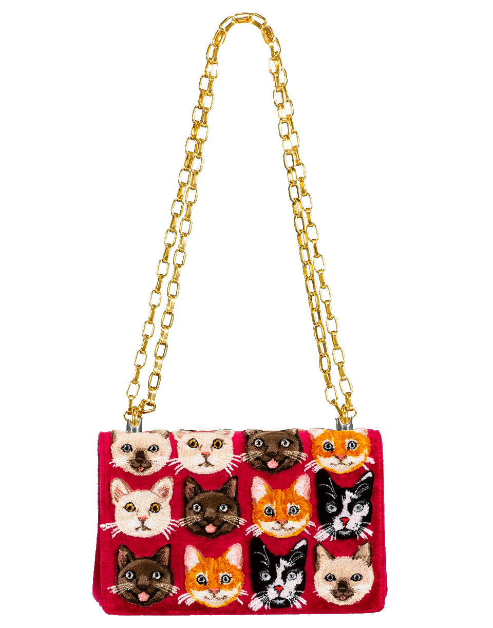 DOLCE & GABBANA-Basico Velvet Shoulder Bag-MULTI