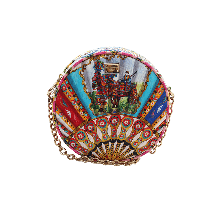 DOLCE & GABBANA-Glam Round Crossbody-MULTI