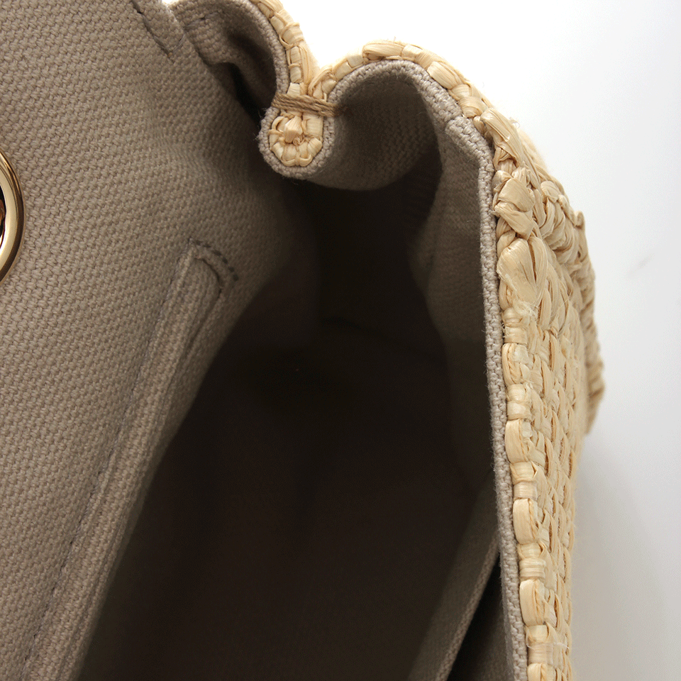 DOLCE & GABBANA-Jewel Embroidered Raffia Bag-
