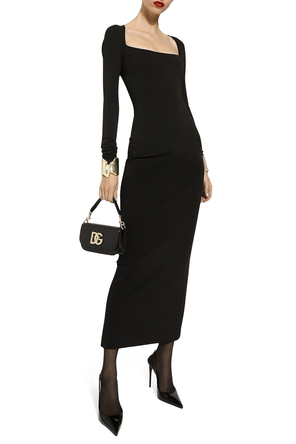 DOLCE & GABBANA-3.5 Crossbody Bag - Nero-NERO