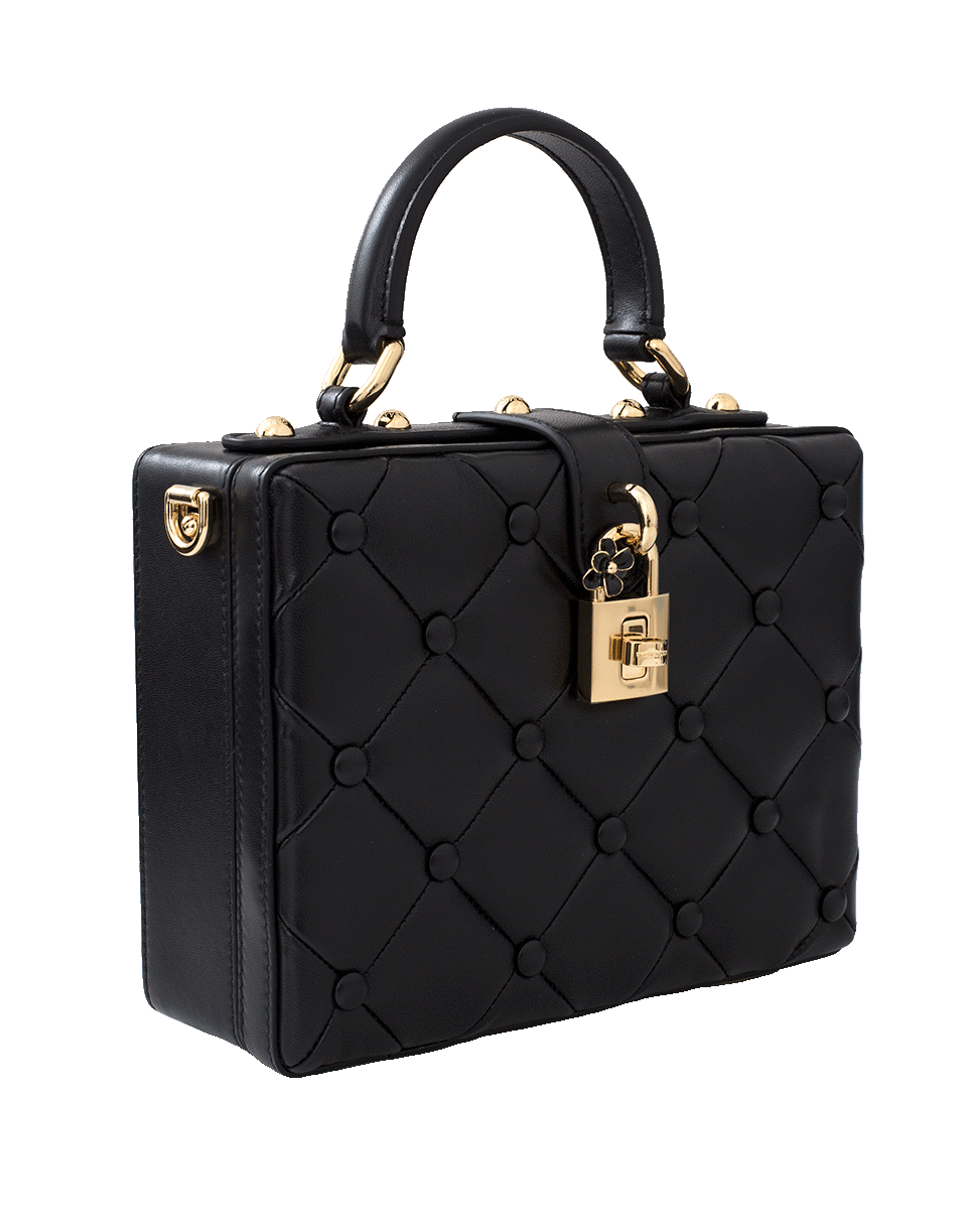 DOLCE & GABBANA-Quilted Box Bag-NERO