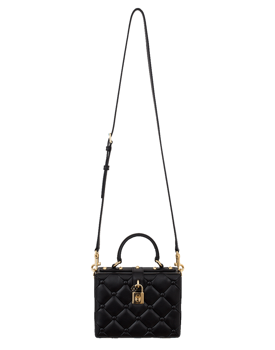 DOLCE & GABBANA-Quilted Box Bag-NERO