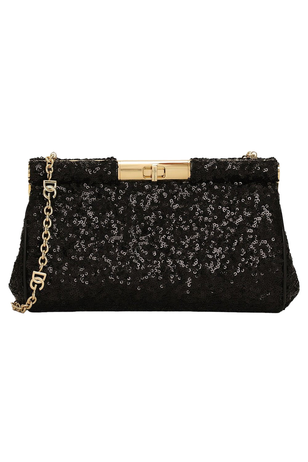 Medium Marlene Bag - Black Sequin-NERO/NERO-O/S-HANDBAGSHOULDER-DOLCE & GABBANA