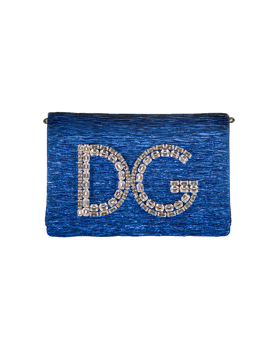 DOLCE & GABBANA-Lamé Plisse Evening Bag-OCEANO