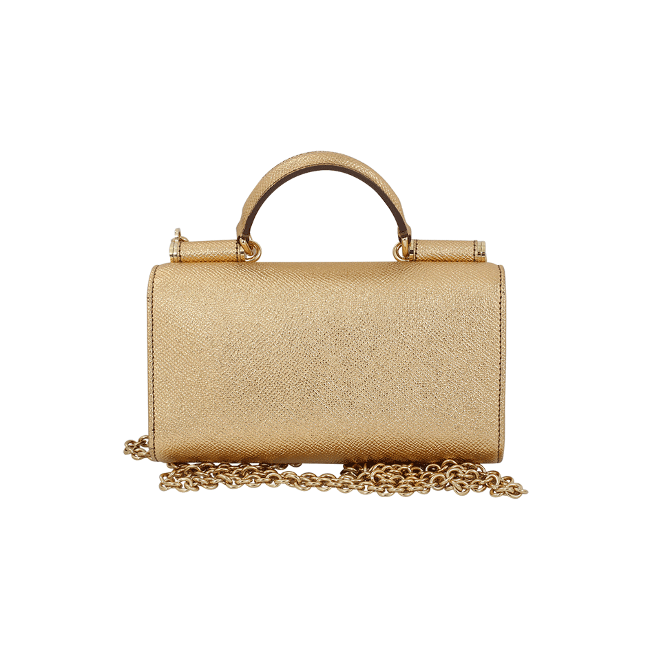DOLCE & GABBANA-Gold Phone Bag-ORO