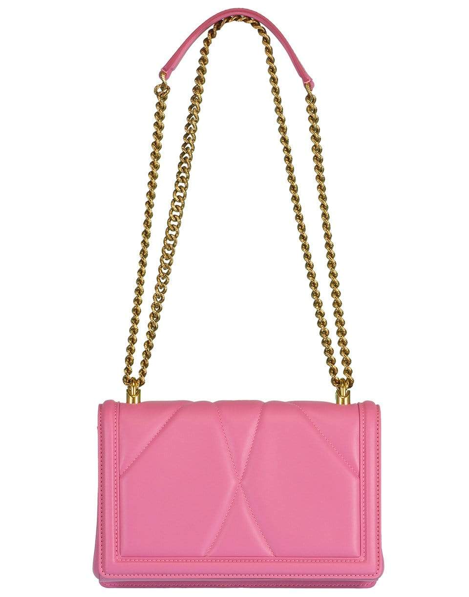 DOLCE & GABBANA-Pink Devotion Small Flap Bag-PINK