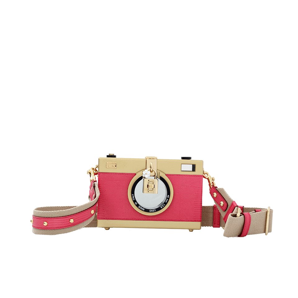 DOLCE & GABBANA-Camera Shoulder Bag-PNK/GLD
