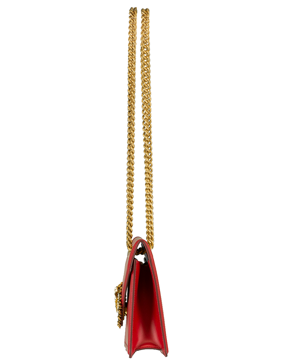 DOLCE & GABBANA-Red Devotion Envelope Crossbody-RED
