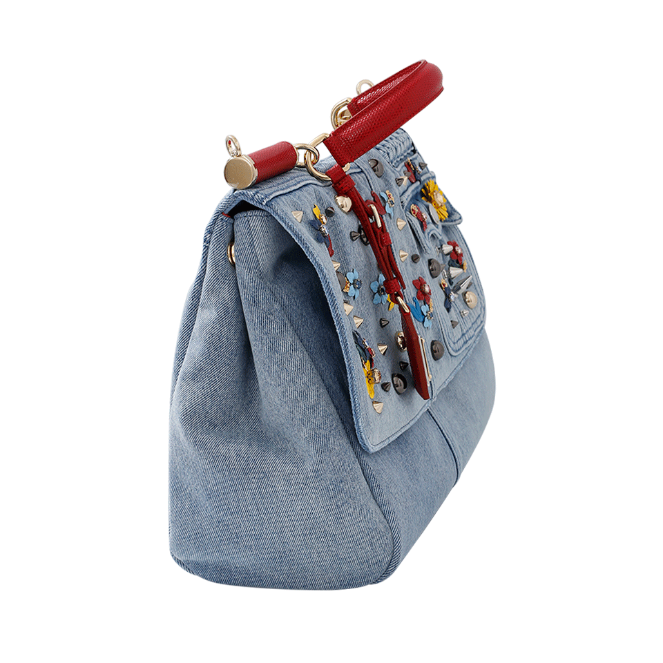 DOLCE & GABBANA-Denim Miss Sicily-RED/BLUE