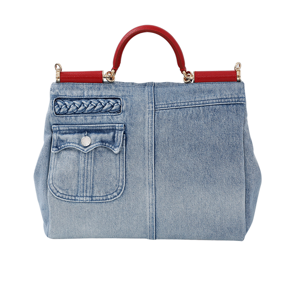 DOLCE & GABBANA-Denim Miss Sicily-RED/BLUE