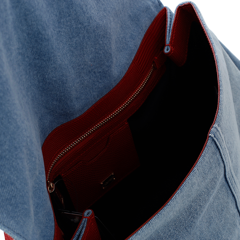 DOLCE & GABBANA-Denim Miss Sicily-RED/BLUE
