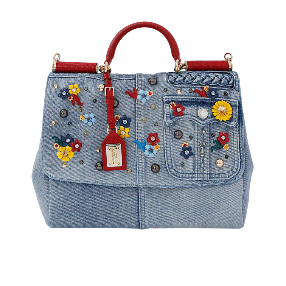 DOLCE & GABBANA-Denim Miss Sicily-RED/BLUE