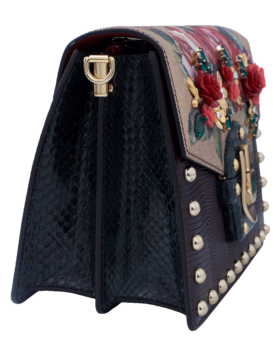 DOLCE & GABBANA-Rose Crossbody Bag-ROSE/ORO