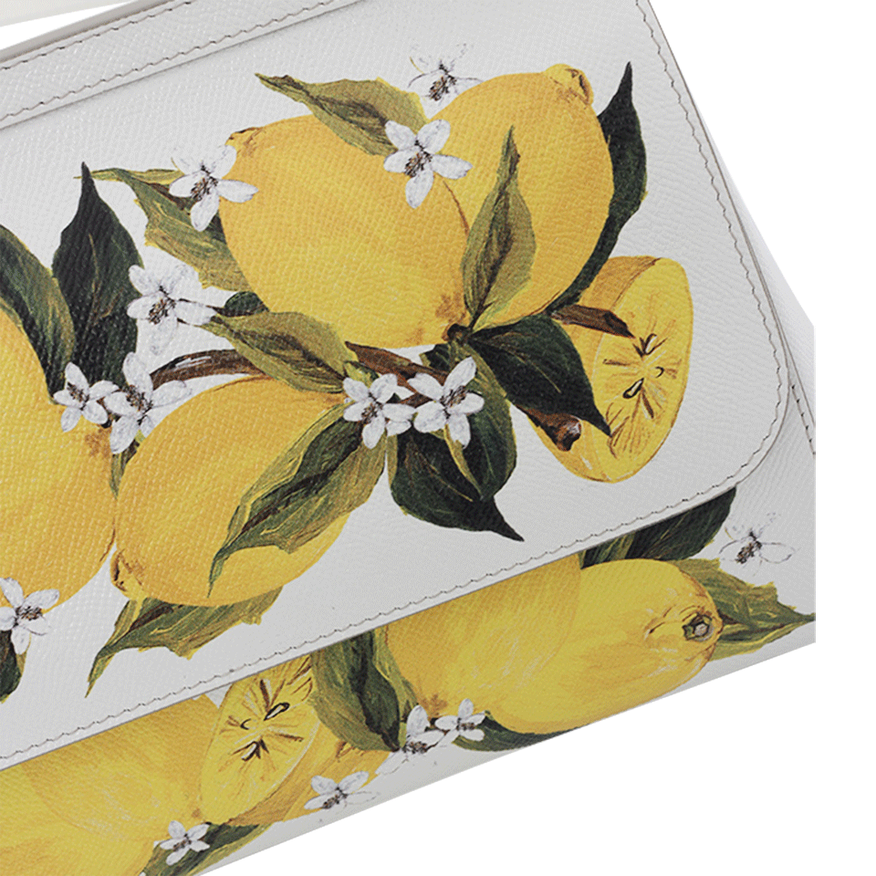 DOLCE & GABBANA-Lemon Print Miss Sicily-WHITE
