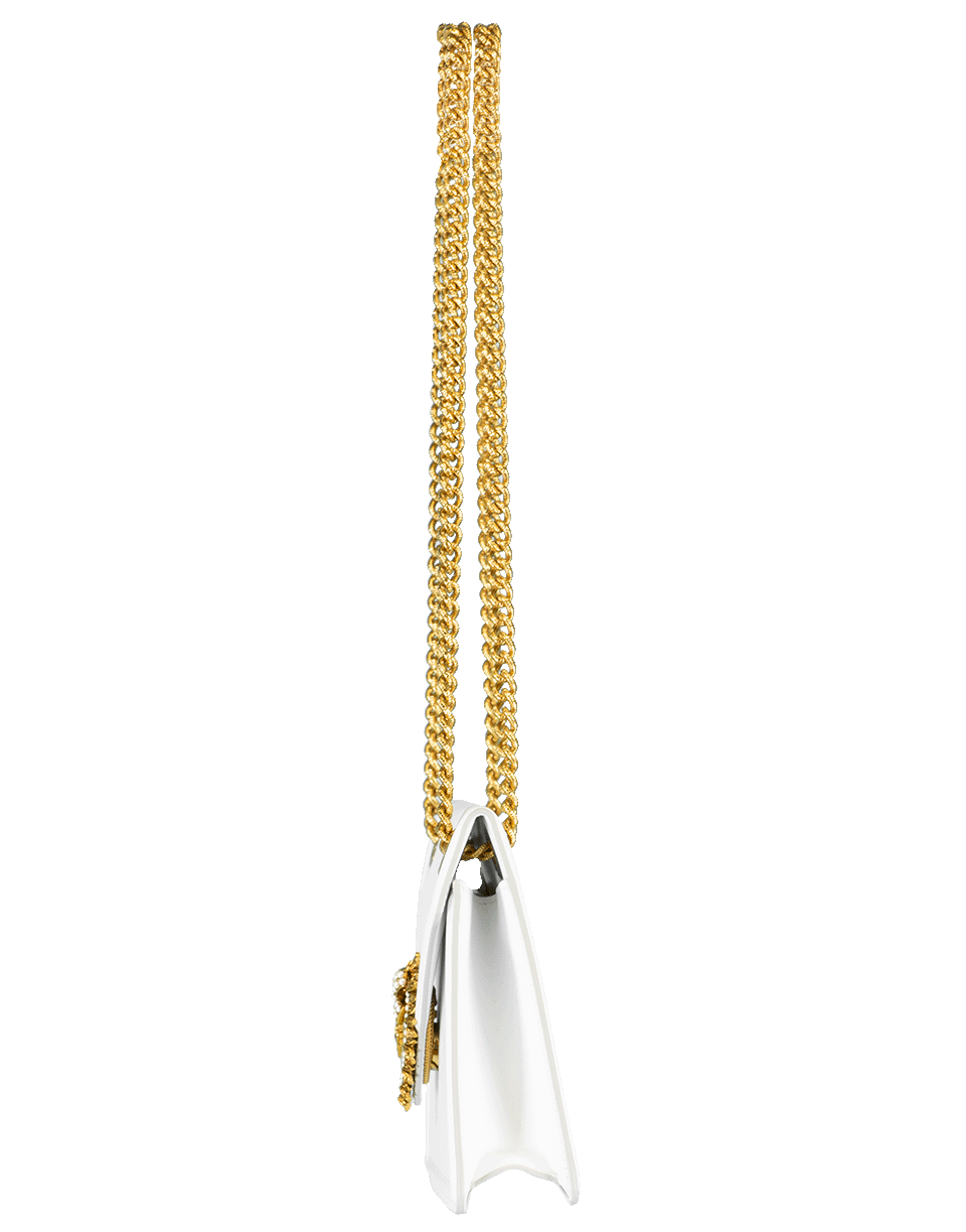 DOLCE & GABBANA-White Devotion Envelope Crossbody-WHITE