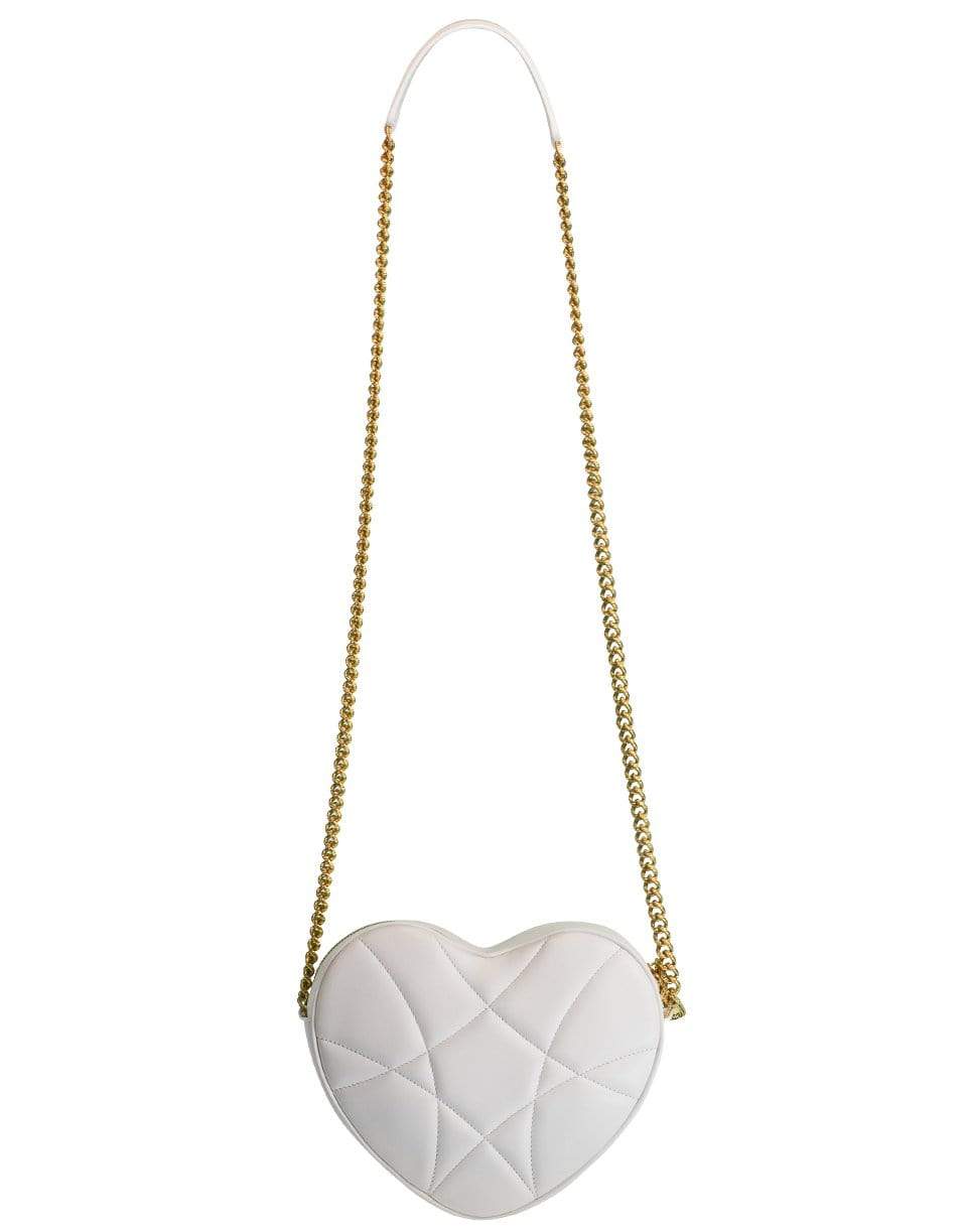 DOLCE & GABBANA-White Devotion Heart Crossbody Bag-WHITE