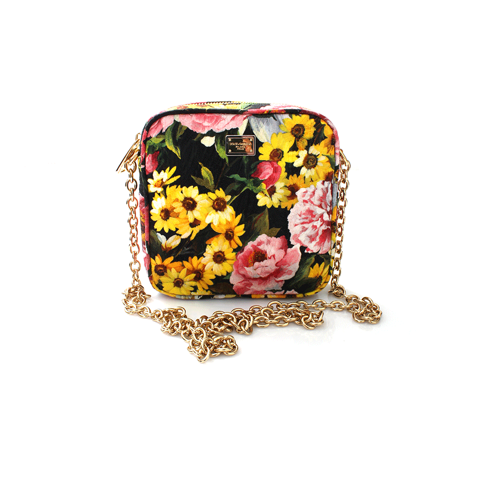 DOLCE & GABBANA-Glam Square Bag-YLLW/PNK