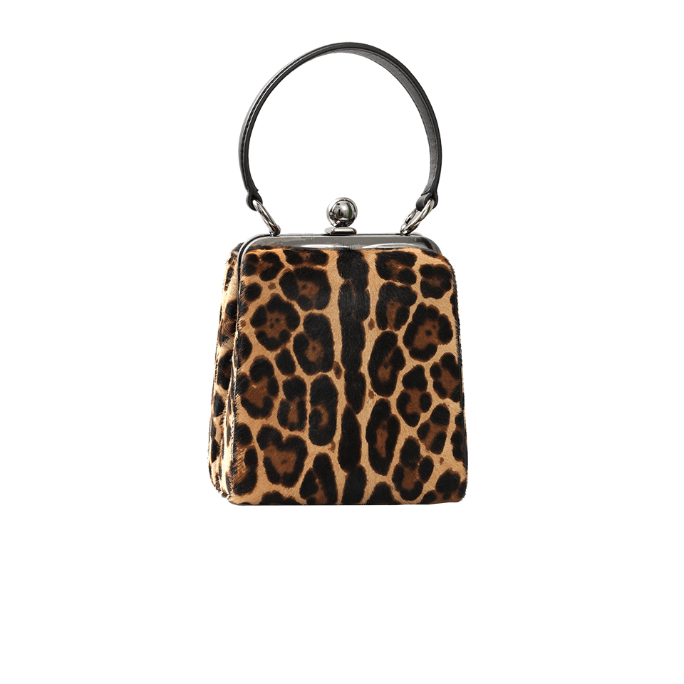 DOLCE & GABBANA-Mini Top Handle Frame Bag-BEIG/BLK