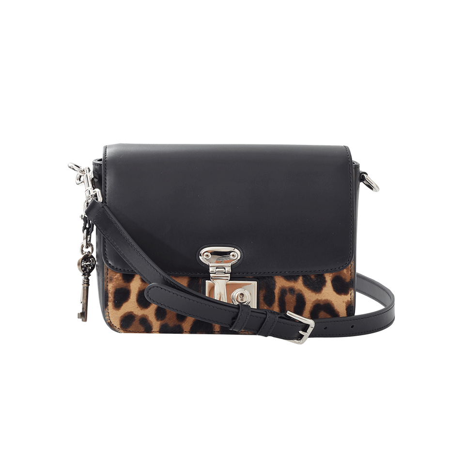 DOLCE & GABBANA-Top Handle Shoulder Bag-BEIG/BLK