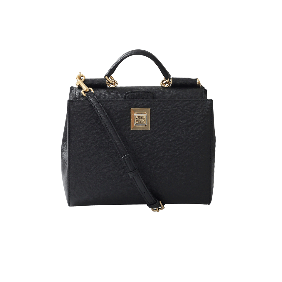 DOLCE & GABBANA-Miss Sicily Shopper-BLACK
