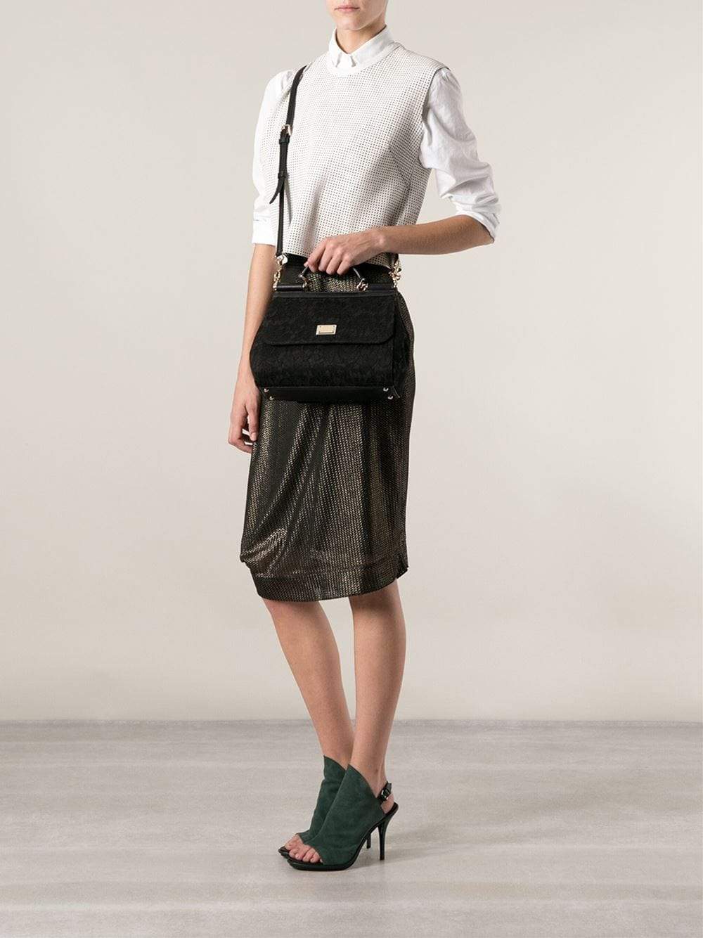 DOLCE & GABBANA-Miss Sicily Top Handle Bag-BLACK