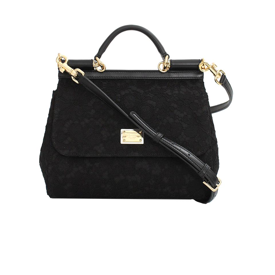 DOLCE & GABBANA-Miss Sicily Top Handle Bag-BLACK