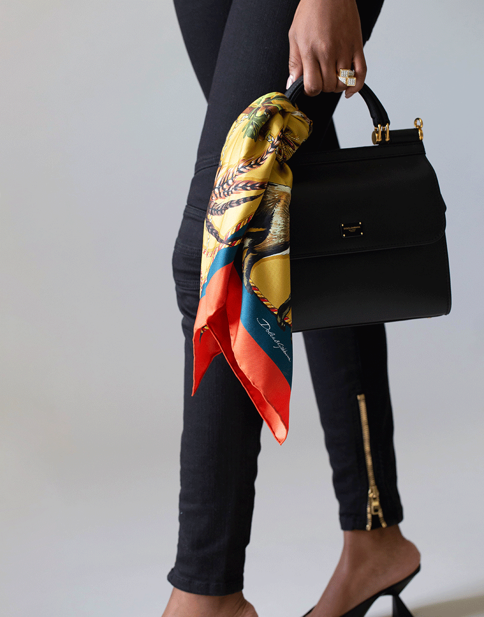DOLCE & GABBANA-Sicily Top Handle Bag-BLACK