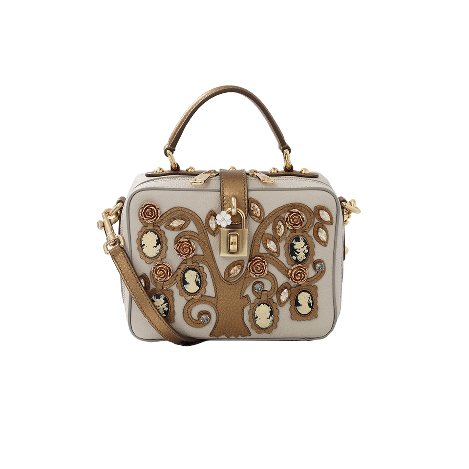 DOLCE & GABBANA-Cameo Box Bag-ECRU