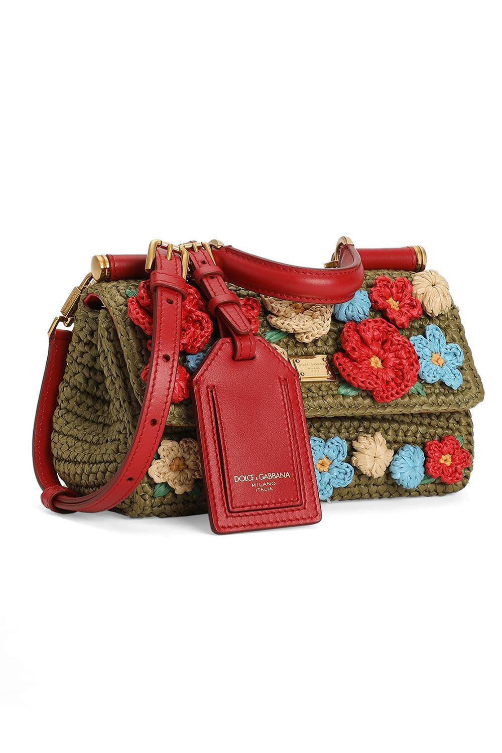 My Sicily Handbag - Green Multi-FLORAL-HANDBAGTOP HANDLE-DOLCE & GABBANA