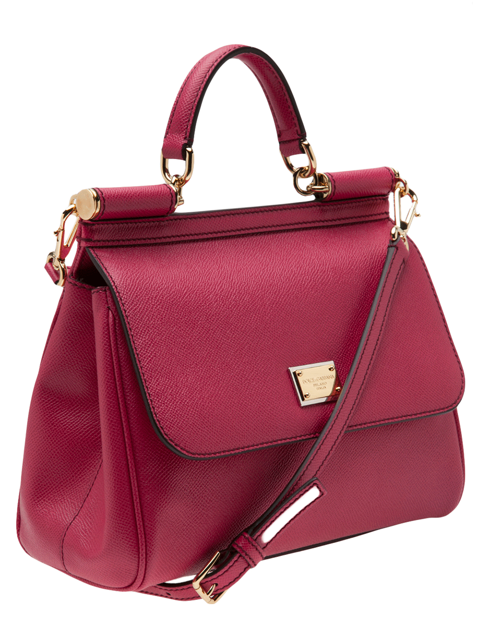 DOLCE & GABBANA-Miss Siscily Top Handle Bag-FUCHSIA
