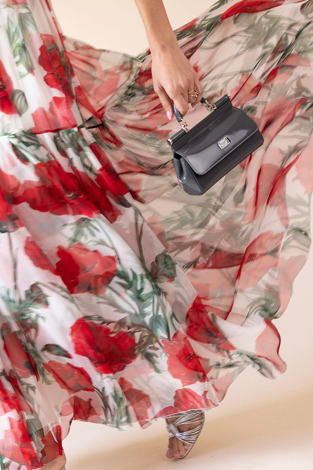 DOLCE & GABBANA-Small Sicily Bag - Grey-GREY