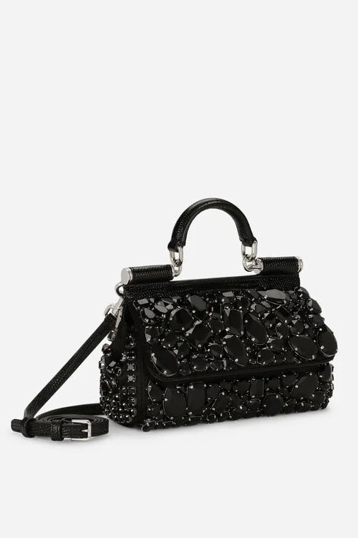 DOLCE & GABBANA-Small Sicily Bag - Jet Black-JET