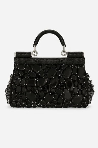 DOLCE & GABBANA-Small Sicily Bag - Jet Black-JET