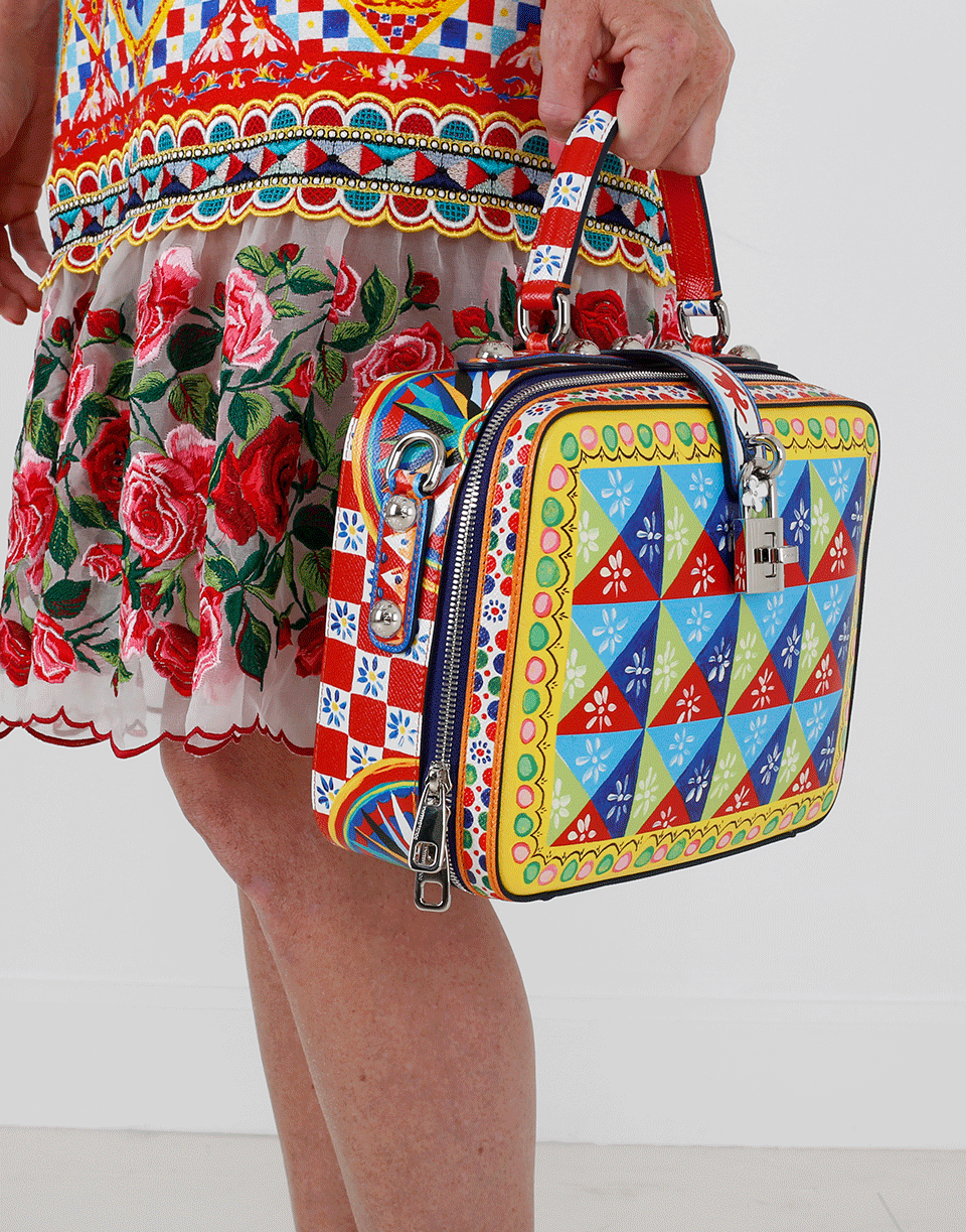 DOLCE & GABBANA-Diamond Maiolica Bag-MAIOLICA